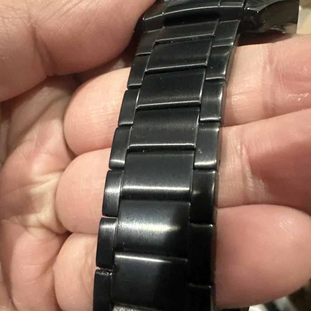 Mint Working Independent By Citizen Chrono Black Mens Watch 43mm Dial‎ Rare Runs